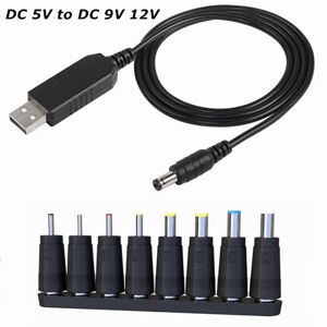 My Store DC 5V to DC 9V 12V USB Voltage Step Up Converter Cable with 1A Step-up Volt Transformer Power Regulator Cable with LED Display