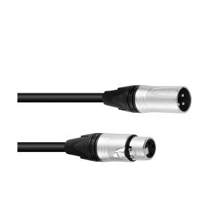 SOMMER CABLE DMX cable XLR 3pin 15m bk Neutrik TILBUD NU