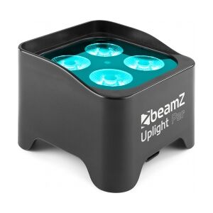 Beamz BBP90 Batteri Uplight Par 4x 4W / Rød, Grøn, Blå, UV / optil 20 timers bat