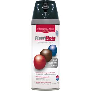 Borup Kemi A/S Plasti-kote Twist, Blank - 21100/ral 9005 Sort 400ml