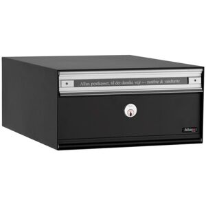 Allux PC1 - uden lås 7 modul Sort m stållåge Systempostkasse - F47805-7S