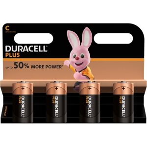 Duracell Plus C Lr14 Batteri, 4 Stk