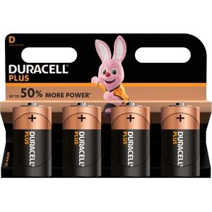 Duracell Plus D Lr20 Batteri, 4 Stk