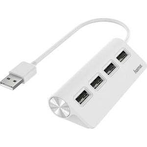 Hama Hub Usb-A 2.0 4x Porte, Hvid