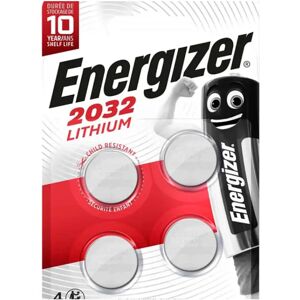 Energizer CR2032 3V Knapcelle Lithium Batteri 4-pak - AirTag Kompatibel - Sølv