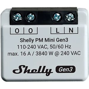 Shelly Plus PM Mini (Gen3) Smart Strømmåler - Grå