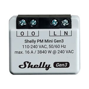 Shelly Plus PM Mini (Gen3) Smart Strømmåler - Grå