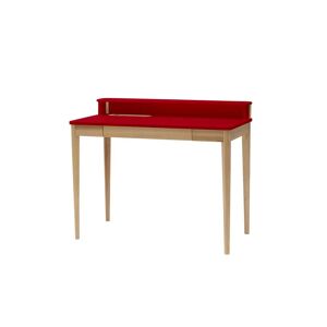 Ragaba Ashme Skrivebord B 110 X D 56 X H 75cm - Asketræ/rød