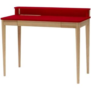 Ragaba Ashme Skrivebord B 110 X D 56 X H 75cm - Asketræ/rød