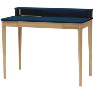 Ragaba Ashme Skrivebord B 110 X D 56 X H 75cm - Asketræ/petrol Blue