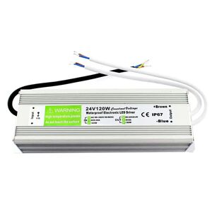 Ledsone Led Strømforsyning 24v Dc, 120w, 8a, Ip67 Strømforsyning Vandtæt Driver