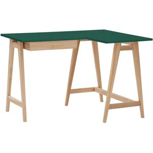 Ragaba Luka Asketræ Hjørneskrivebord B115cm X D85cm Grøn Højre Side