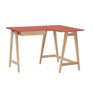 Ragaba Luka Asketræ Hjørneskrivebord B115cm X D85cm Antik Pink Højre Side