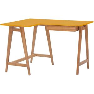 Ragaba Luka Hjørneskrivebord B115cm X D85cm Gul Eg Venstre Side