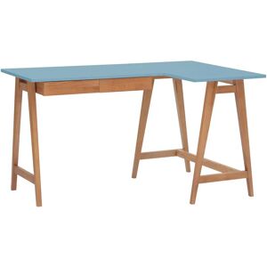 Ragaba Luka Hjørneskrivebord B 135cm X D 85cm Gentle Blue Oak Højre Side