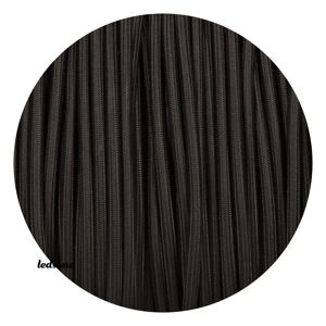 Ledsone Tekstilkabel Lampekabel Tekstilkabel 2x0,75mm², Rund, Sort