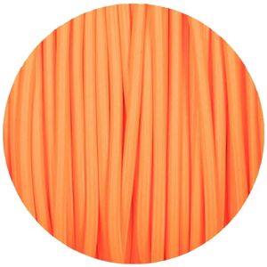 Ledsone Tekstilkabel 2-Leder Lampekabel Tekstilkabel 0,75 Mm², Rund, Orange