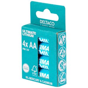 Deltaco Ultimate Lithium 4 x AA Batterier