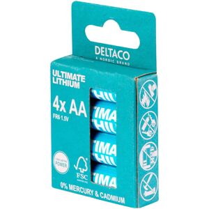 Deltaco Ultimate Lithium 4 x AA Batterier