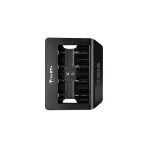 Varta LCD Universal Charger+ - 4 t batterioplader - (for 4xAA/4xAAA, 4xD, 4xC, 1x9V) + AC-strømadapter (USB)