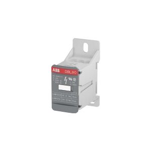 ABB TE CONNECTIVITY Distributionsblok 80A, 1000V AC / 1500V DC, 7 forbindelser - 3x2,5...16 mm² og 4x2,5...6 mm², bredde 28.4 mm