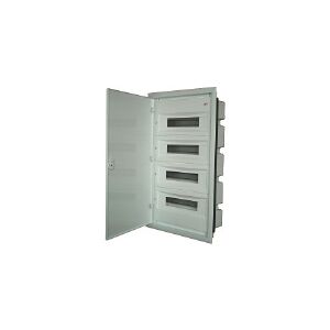 Eti-Polam ERP18-4 PLASTIC SWITCHGEAR PT 72M 4X 18M N+PE IP40 IK10 675X418X120 SOLID DOOR METAL WHITE DIDO