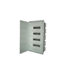 Eti-Polam ERP18-2 PLASTIC SWITCHGEAR PT 36M 2X 18M N+PE IP40 IK10 407X418X120 SOLID DOOR METAL WHITE DIDO