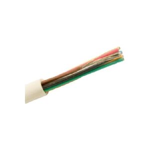 NEXANS alarmkabel, halogenfri1x4x0 ,22mm2 FQQXB hvid, ringkabel diameter 3,7mm - (100 meter)