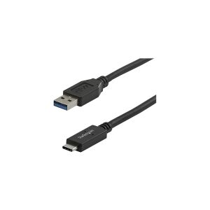 StarTech.com 3 ft 1m USB to USB C Cable - USB 3.1 10Gpbs - USB-IF Certified (USB31AC1M) - USB-kabel - 24 pin USB-C (han) til USB Type A (han) - USB 3.1 - 1 m - sort - for P/N: DKM30CHDPD, DKM30CHDPDUE, HB31C2A2CME, HB31C3A1CME, PEXUSB312A1C1H, PEXUSB312A2