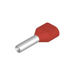 Weidmüller H1.0/15D ZH R SV, Pin terminal, Lige, Metallic, Rød, 1 mm², 1,5 cm, 1,2 cm