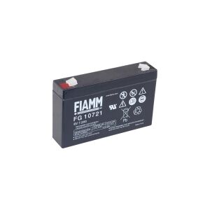 Fiamm PB-6-7,2 Blybatteri 6 V 7.2 Ah Blyfleece (B x H x T) 150 x 100 x 34 mm Fladstik 4,8 mm Vedligeholdelsesfri, Lav selvafladning