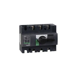 SCHNEIDER ELECTRIC Lastadskiller 3 poler In:160A / 400V AC22A Un max:690V Din-skinne/plade monteret med sort drejehåndtag HxBxD 100x135x62,5mm