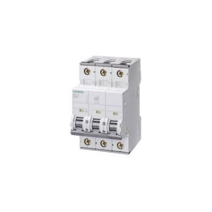 SIEMENS Automatsikring C 32A, 3 polet C-karakteristik 6kA kortslutningsbrydeevne 400AC, 60VDC, 54 mm bred