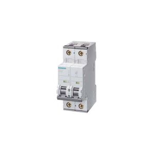 SIEMENS Afbryder B 10A, 1 pol + nul B karakteristik 6kA kortslutningskapacitet 230V AC/DC, 36 mm bred