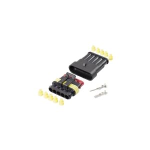 TE Connectivity Superseal sæt AMP-Superseal 1.5mm Series Samlet antal poler 5 Rastermål: 6 mm 30S006 1 Set