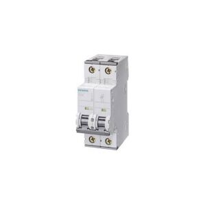 SIEMENS AUTOMATSIKRING C10A 2 polet C-karakteristik 6kA kortslutningsbrydeevne 400V AC, 36mm bred, 70mm dyb