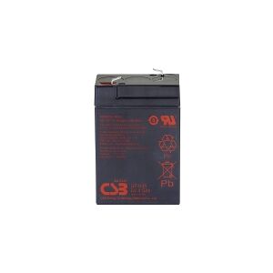 CSB Battery GP 645 Standby USV Blybatteri 6 V 4.5 Ah Blyfleece (B x H x T) 70 x 107 x 48 mm Fladstik 4,8 mm Vedligeholdelsesfri, Lav selvafladning