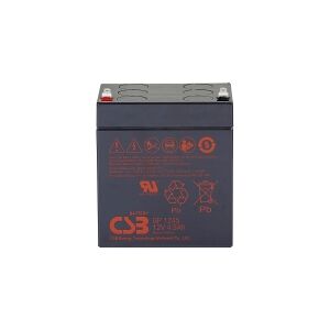 CSB Battery GP 1245 Standby USV Blybatteri 12 V 4.5 Ah Blyfleece (B x H x T) 93 x 108 x 70 mm Fladstik 4,8 mm, Fladstik 6,35 mm Vedligeholdelsesfri, Lav