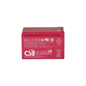 CSB Battery EVH 12150 Blybatteri 12 V 15 Ah Blyfleece (B x H x T) 151 x 102 x 98 mm Fladstik 6,35 mm Cyklusstabilt, Vedligeholdelsesfri, Lav selvafladning