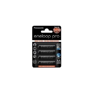 INSMAT Panasonic Eneloop Pro - Batteri 4 x AA type - NiMH - (genopladelige) - 2450 mAh