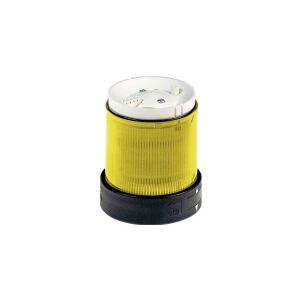 SCHNEIDER ELECTRIC Harmony XVB Ø70 mm lystårn, lysmodul med fast LED lys og 24VAC/DC i gul farve
