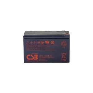 CSB Battery UPS 12460 high-rate Blybatteri 12 V 9.6 Ah Blyfleece (B x H x T) 151 x 99 x 65 mm Fladstik 6,35 mm Vedligeholdelsesfri, Lav selvafladning