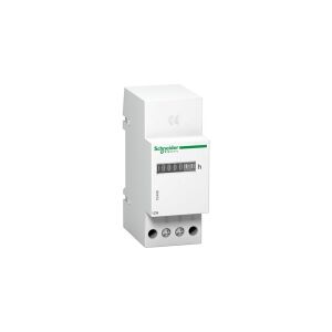 SCHNEIDER ELECTRIC CH-timetæller til DIN-skinne Maks.kapacitet 99.999.99 timer 220-240VAC 50Hz 18mm bred