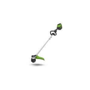 Greenworks GD60LT, Græstrimmer, 40 cm, D-loop håndtag, 2 mm, Sort, Grøn, Grå, Batteri