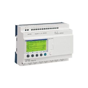 SCHNEIDER ELECTRIC Zelio Logic SR2 Kompakt smart relæ / programmerbar controller 20 I/Os, 24 V DC, med LCD, SR2A201BD