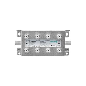 Axing BAB 8-01P, Kabelfordeler, 5 - 1218 Mhz, Grå, A, F, 115 mm