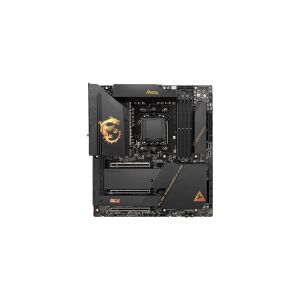 MSI MEG X670E ACE - Bundkort - udvidet ATX - Socket AM5 - AMD X670 Chipset - USB 3.2 Gen 1, USB 3.2 Gen 2, USB-C Gen 2x2, USB-C 3.2 Gen2 - 10 Gigabit LAN, Wi-Fi 6, Bluetooth - onboard grafik (CPU påkrævet) - HD Audio (8-kanaler)