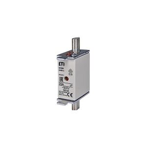 CSDK-SL Sikring NH00 35A gG, 500V AC, brydeevne 120kA, Standard IEC 60269-1, IEC 60269-2. Med status indikator - (3 stk.)