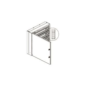 CUBIC Fordelingstavle CU-mini 2x3 moduler, 64 DIN-moduler 380x572x165mm