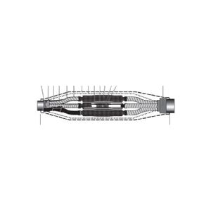 NEXANS EUROMOLD Spærremuffe 3(1x25-150 mm²) 12/17kV Papir til PEX Komplet 3 til 1 leder kabel krympemuffesæt.